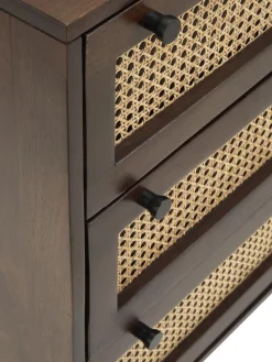 Comoda Cajonera Con Tejido Vienes Vienna