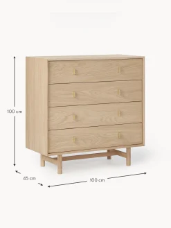 Comoda Con Cajones De Roble Diana