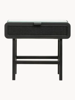 Consola De Madera De Teca Y Ratan Merge