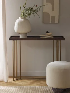 Consola De Recibidor De Madera Maciza Luca