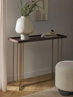 Consola De Recibidor De Madera Maciza Luca