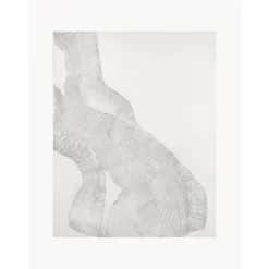 Cuadro En Lienzo Pintado A Mano White Sculpture 1