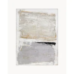 Cuadro En Lienzo Pintado A Mano Scenario, Marco De Madera