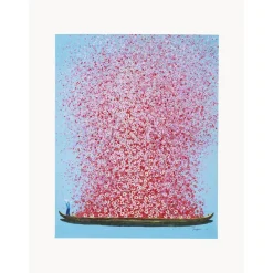 Cuadro En Lienzo Pintado Flower Boat