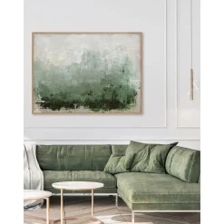 Cuadro En Lienzo Pintado A Mano New Story, Marco De Madera