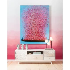 Cuadro En Lienzo Pintado Flower Boat