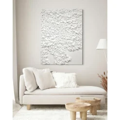 Cuadro En Lienzo Pintado A Mano En 3D Organic