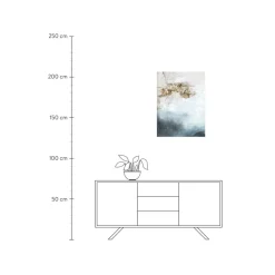 Cuadro En Lienzo Pintado A Mano Freja Blanche