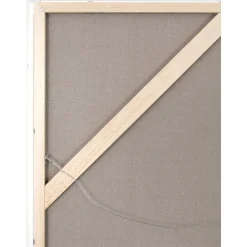 Cuadro En Lienzo Pintado A Mano Noir, Marco De Madera