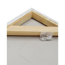 Cuadro En Lienzo Pintado A Mano Golden Blue Ii