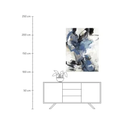 Cuadro Pintado A Mano Blue Vibes