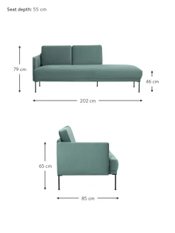 Divan De Terciopelo Fluente