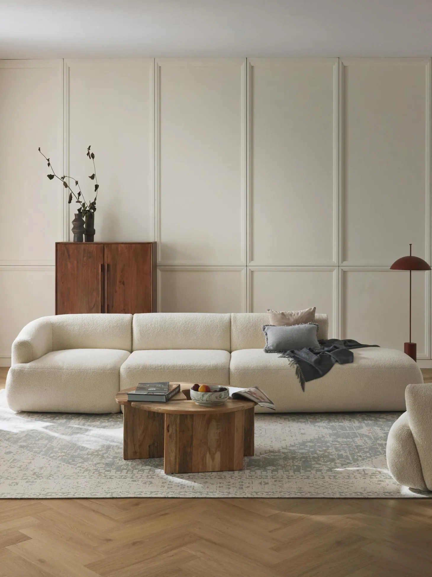 Divan Modular Grande De Borreguillo Sofia