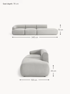 Divan Modular Grande En Tejido Boucle Sofia