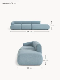 Divan Modular Grande En Tejido Boucle Sofia