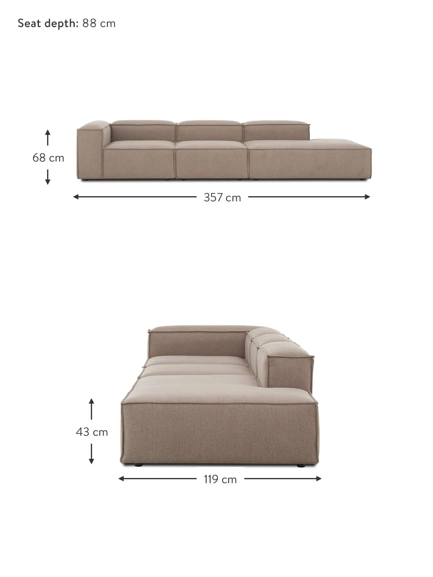 Divan Modular Grande Lennon