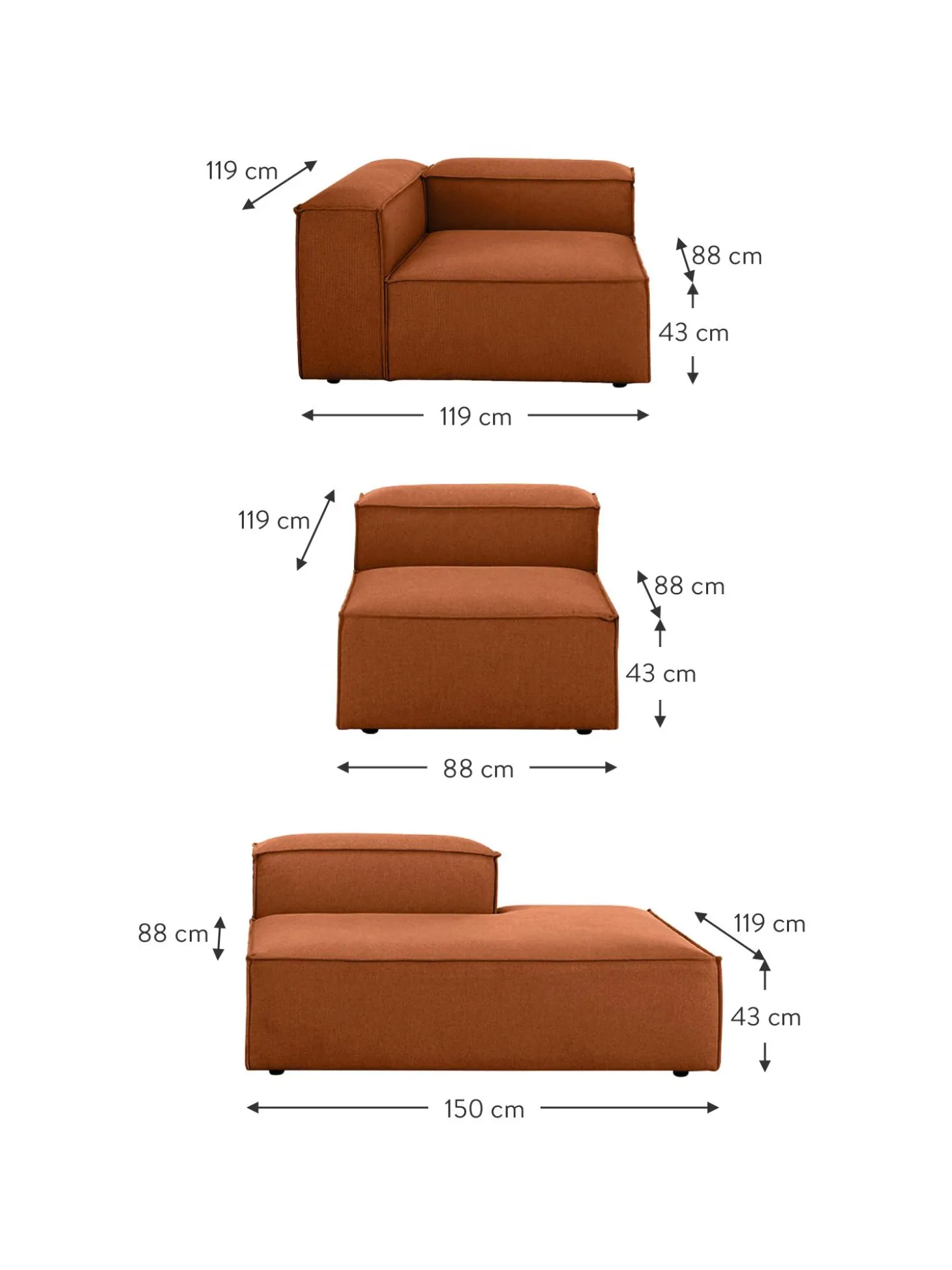 Divan Modular Grande Lennon