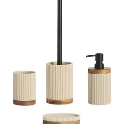 Dosificador De Jabon Con Madera Laura