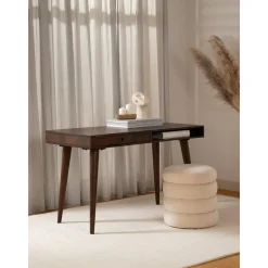 Escritorio De Madera Maciza Con Cojon Tova