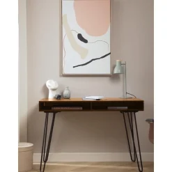 Escritorio De Madera Y Metal Repa