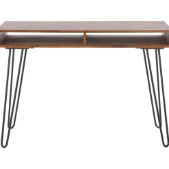 Escritorio De Madera Y Metal Repa