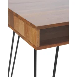 Escritorio De Madera Y Metal Repa