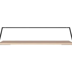 Escritorio De Pared De Madera Y Metal Rail