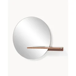 Espejo De Pared Con Estante De Madera Sandro