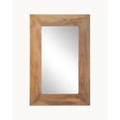 Espejo De Pared De Madera De Mango Indigo