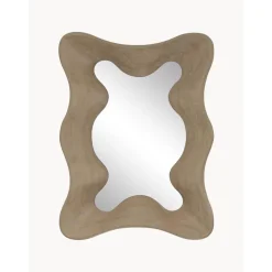 Espejo De Pared De Madera De Mango Riva