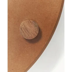 Espejo De Pared Grande Con Estante De Madera Sandro