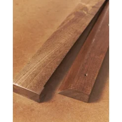 Espejo De Pared Grande Con Estante De Madera Sandro