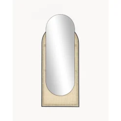 Espejo De Pared Ovalado Con Tejido Vienes Esma