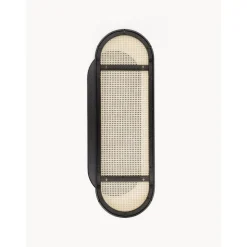 Espejo De Pared Ovalado Con Tejido Vienes Esma