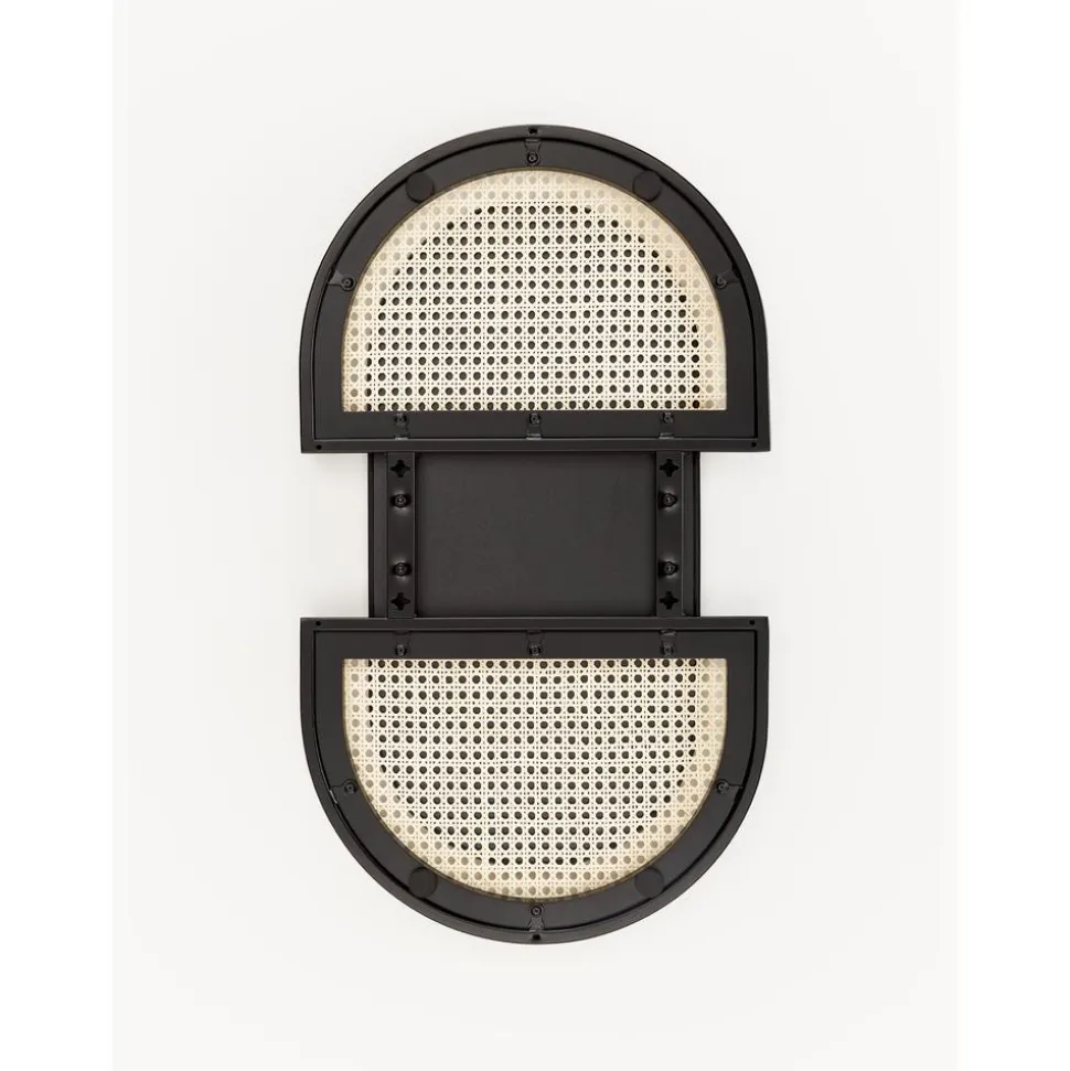 Espejo De Pared Ovalado Con Tejido Vienes Esma