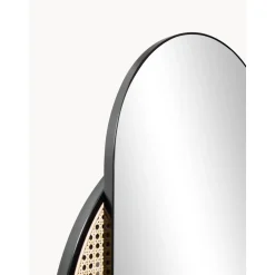 Espejo De Pared Ovalado Con Tejido Vienes Esma