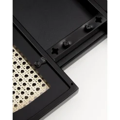 Espejo De Pared Ovalado Con Tejido Vienes Esma