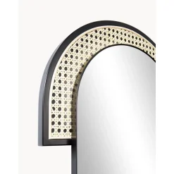 Espejo De Pared Ovalado Con Tejido Vienes Esma