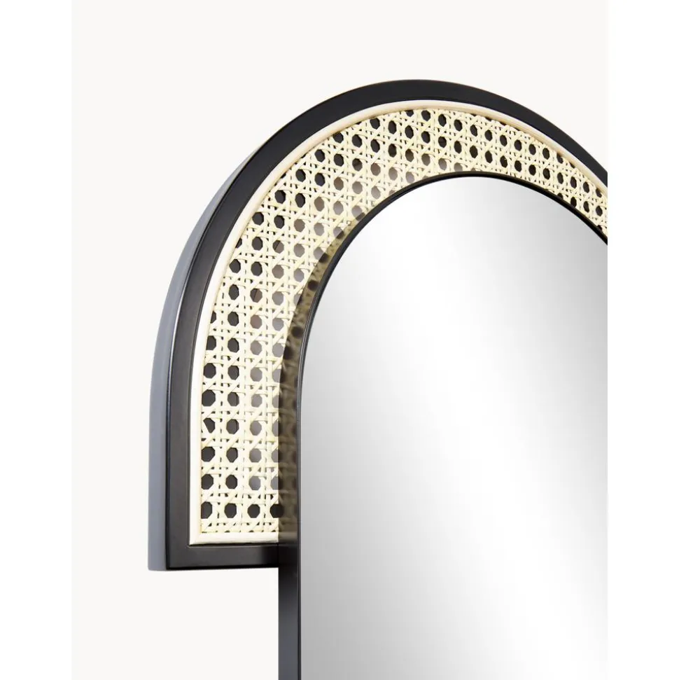 Espejo De Pared Ovalado Con Tejido Vienes Esma