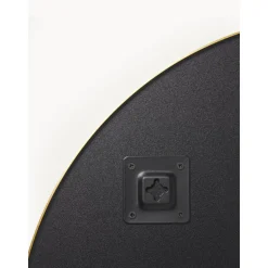 Espejo De Pared Redondo Con Estante De Madera Kenny