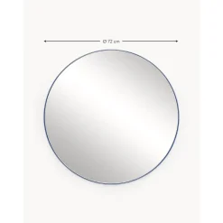 Espejo De Pared Redondo De Metal Ivy