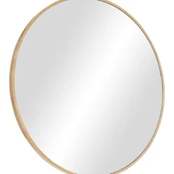 Espejo De Pared Redondo De Roble Avery