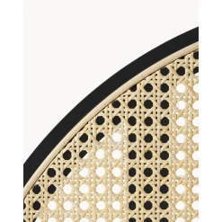 Espejo De Pie Con Biombo De Ratan Aura