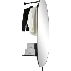 Espejo De Pie Con Estante De Metal Ophelia