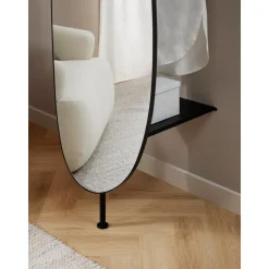 Espejo De Pie Con Estante De Metal Ophelia