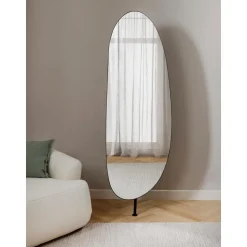 Espejo De Pie Con Estante De Metal Ophelia