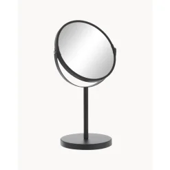 Espejo Tocador Redondo De Metal Classic, Con Aumento