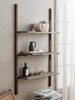 Estante De Pared De Madera De Mango Sinca