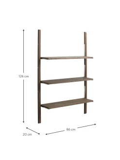 Estante De Pared De Madera De Mango Sinca