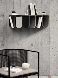 Estante De Pared De Metal Curved